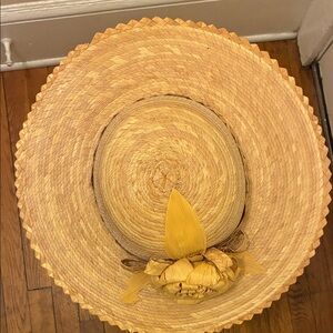 Straw Sun Hat with Decorative Bow